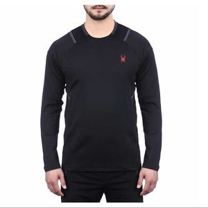 Spyder Men’s Active Long Sleeve T-shirt, Black